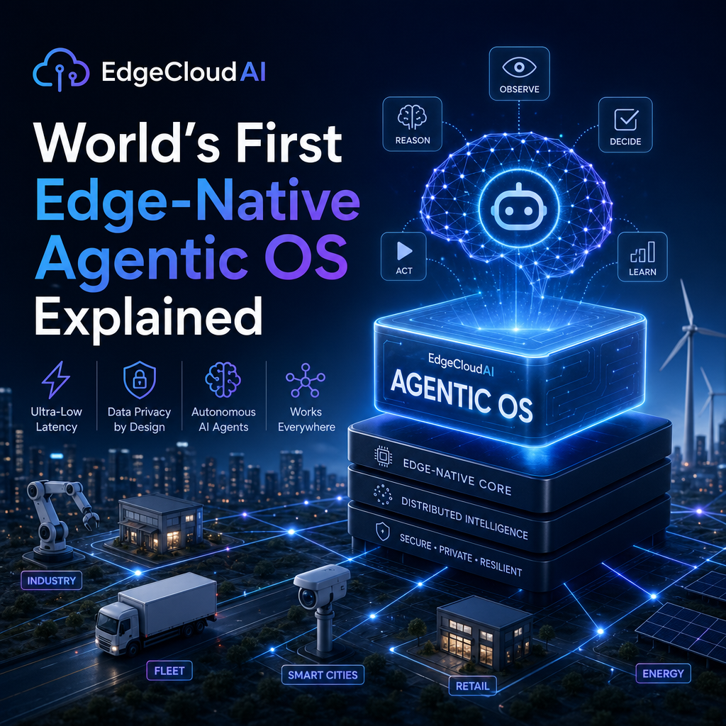 Illustration of EdgeCloudAI: World’s First Edge-Native Agentic OS Explained
