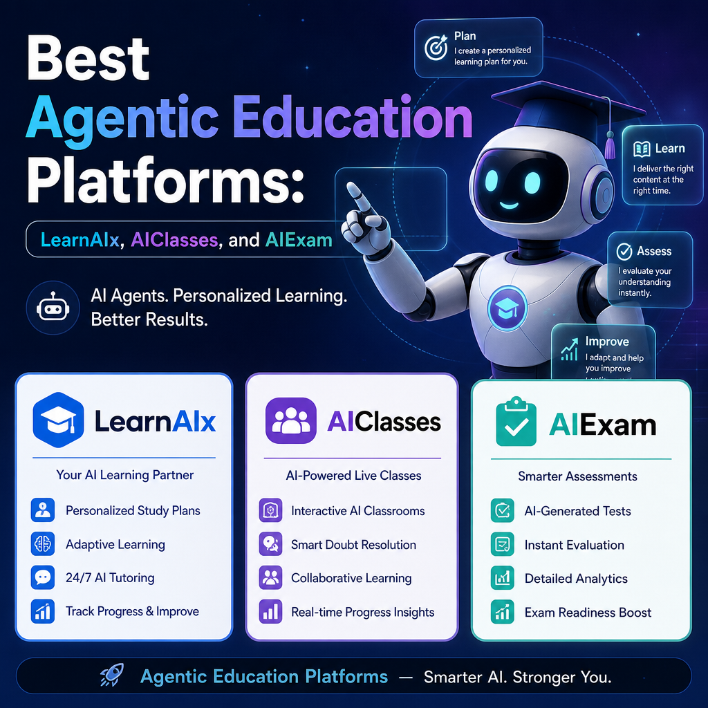 AI education platforms LearnAIx, AIClasses, and AIExam (Incomplete: max_output_tokens)