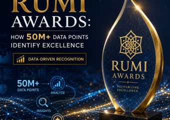 Rumi Awards trophy representing data-driven recognition from 50M+ data points