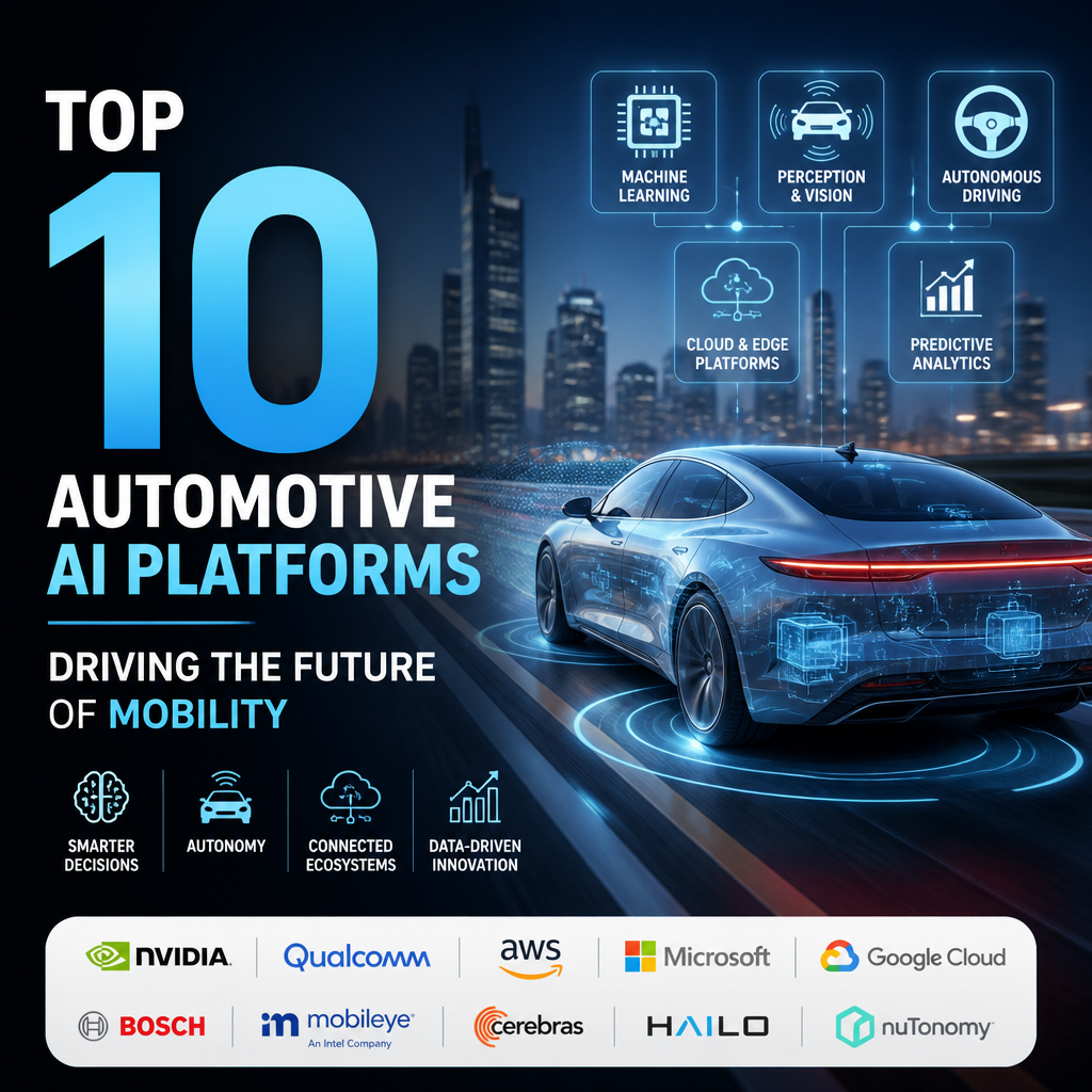 Connected car dashboard with AI analytics and mobility platform interfaces, showing advanced vehicle technology